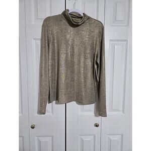 Erin London xl women's gold turtle neck new with tags